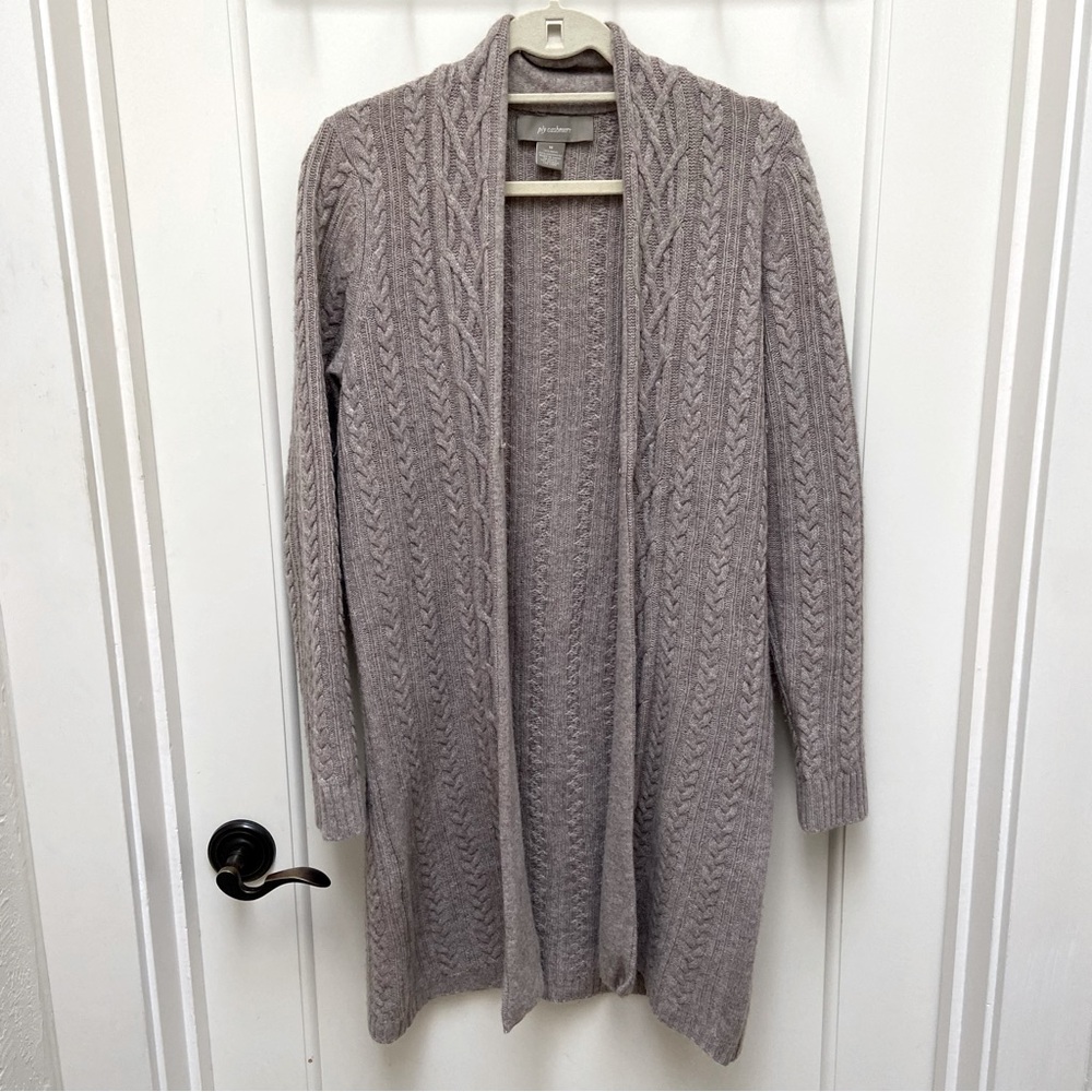 Wool Cashmere Long Cardigan